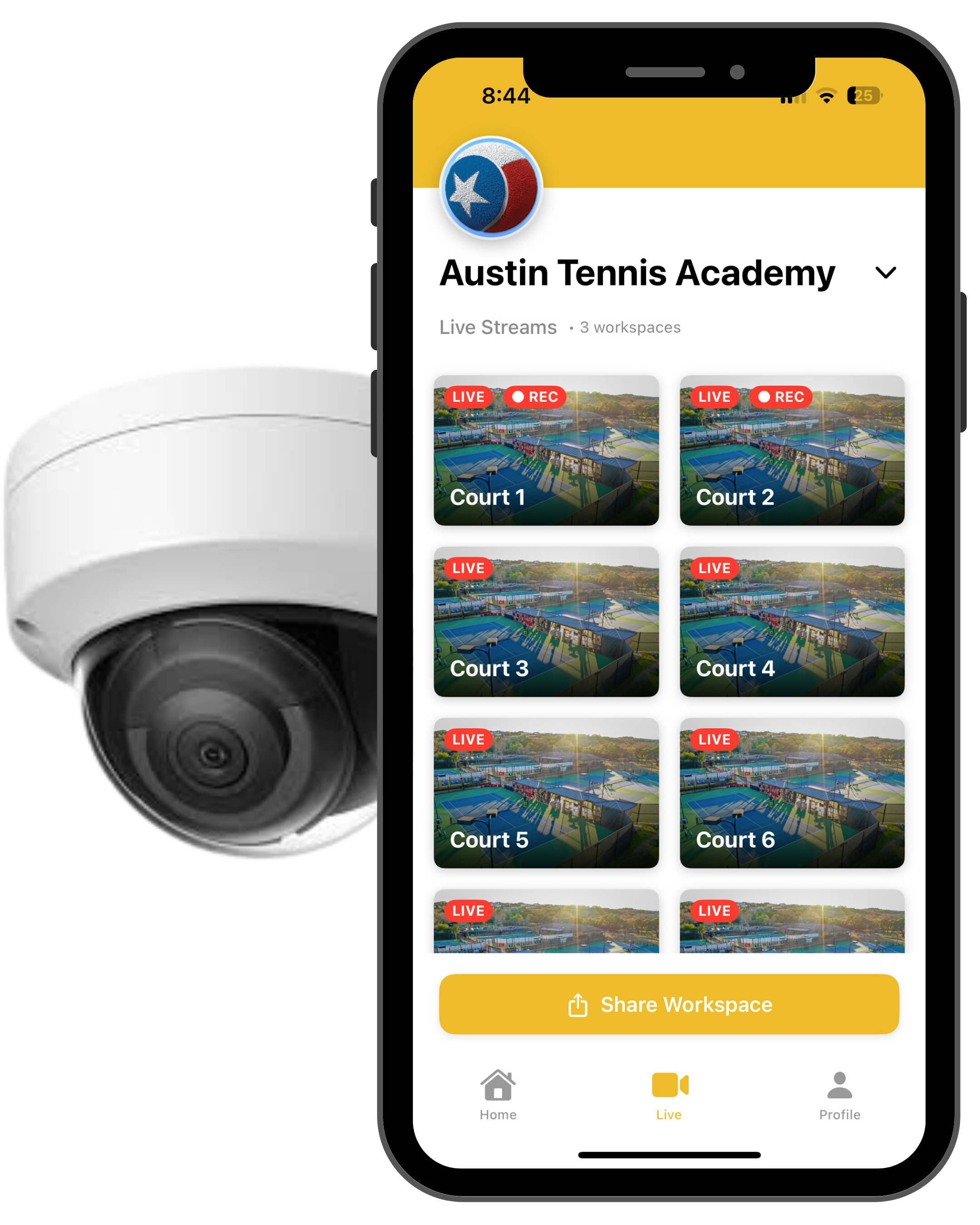 Live streaming interface