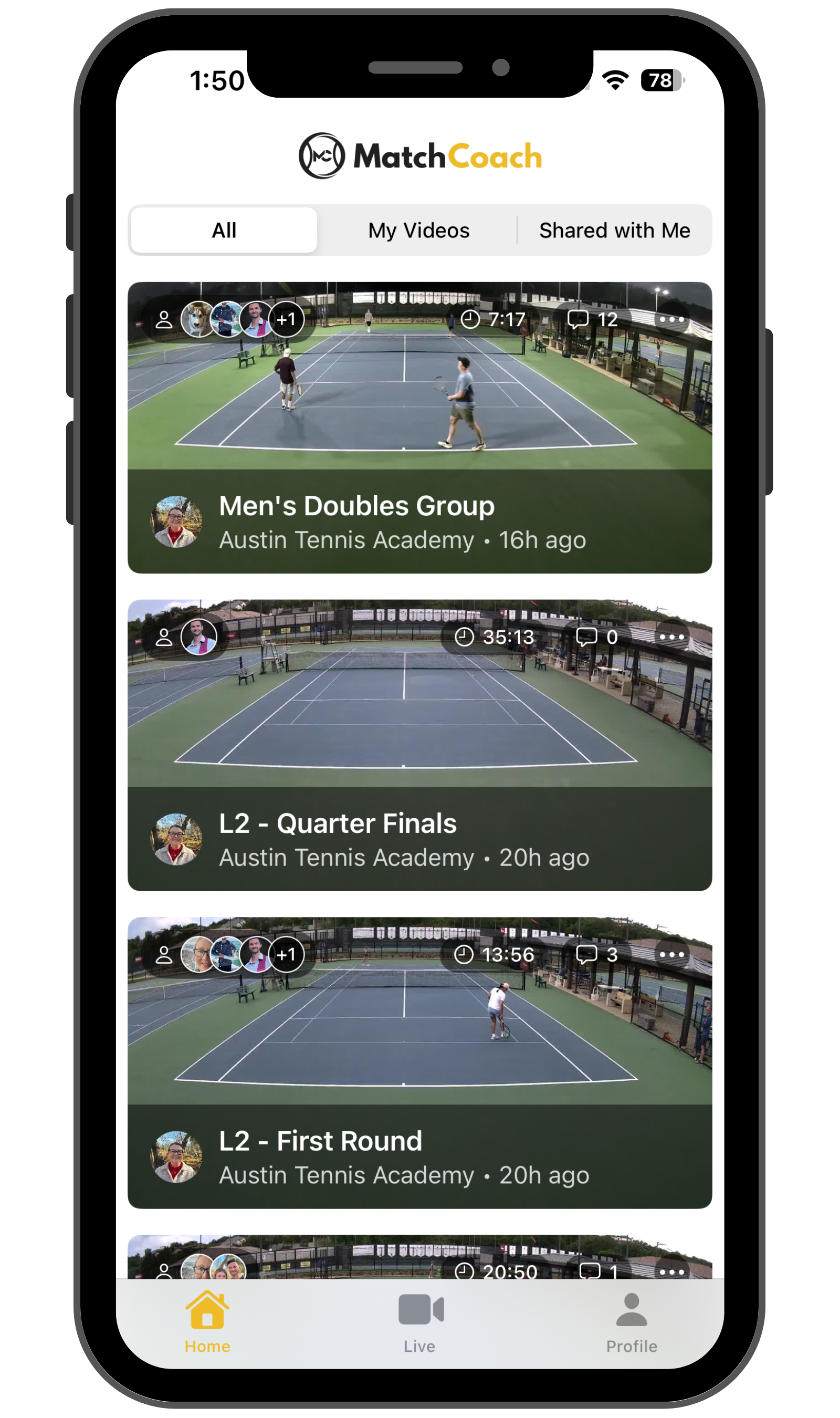 MatchCoach Dashboard